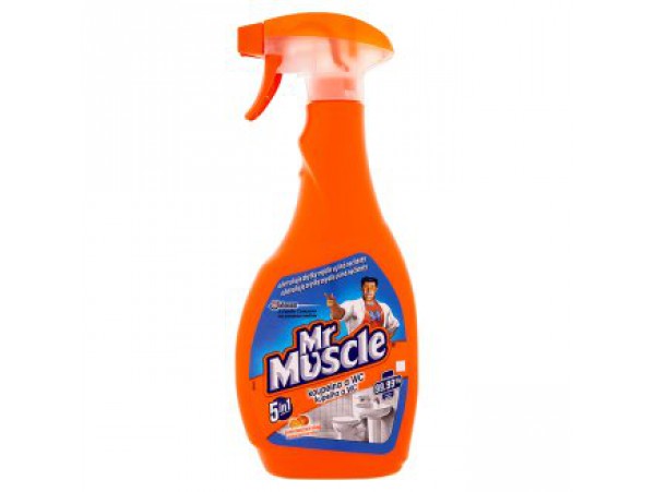Mr. Muscle Чистящее и дезинфицирующие средство для ванной комнаты 5 в 1, 500 мл